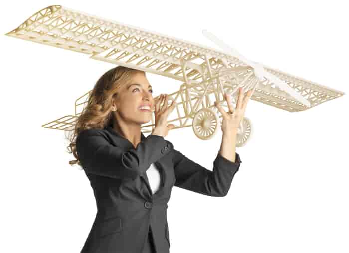 Objet1000 3D printed Ivory plane part